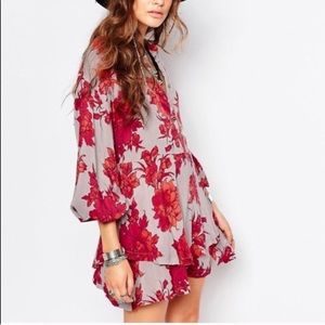 free people shake it mini floral dress